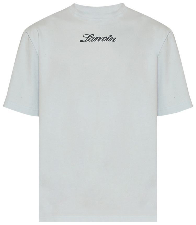 Lanvin Bouclette Logo T Shirt Chambray