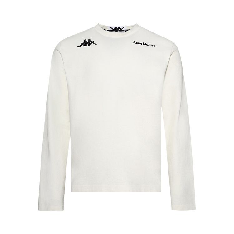 Acne Studios x Kappa Long Sleeve Logo T Shirt White