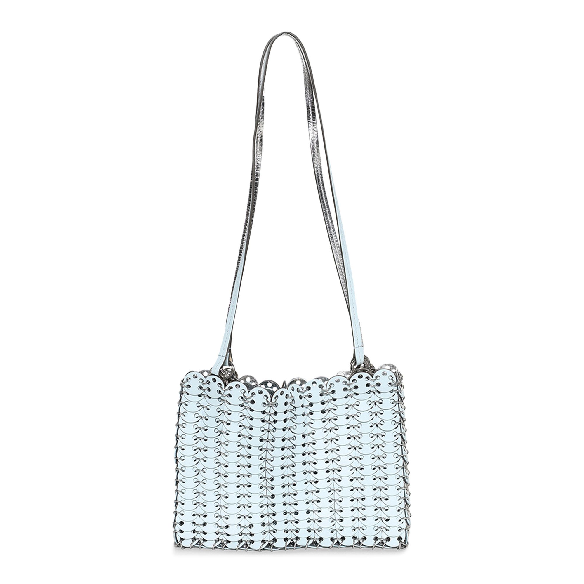 ショルダーバッグ・ポシェット Rabanne SS25 (25ESS0506CLF234 M486) Buy Rabanne 1969 Flip Shoulder Bag 'Blue/Silver