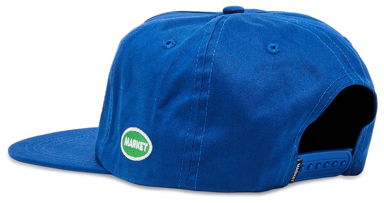 Market Soft Stitch 5 Panel Hat Blue