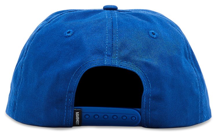Market Soft Stitch 5 Panel Hat Blue