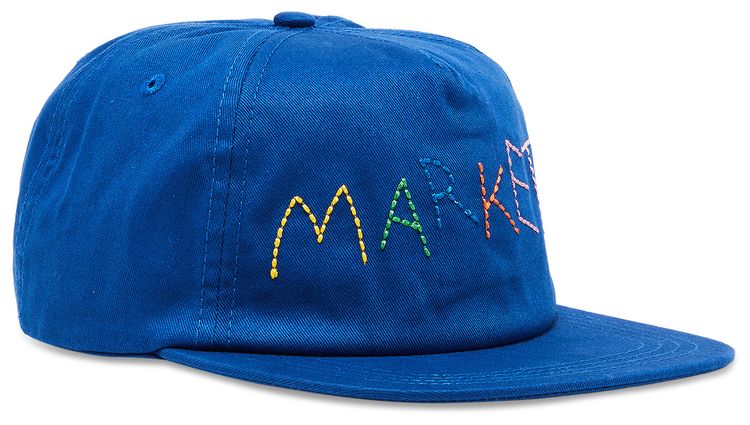 Market Soft Stitch 5 Panel Hat Blue