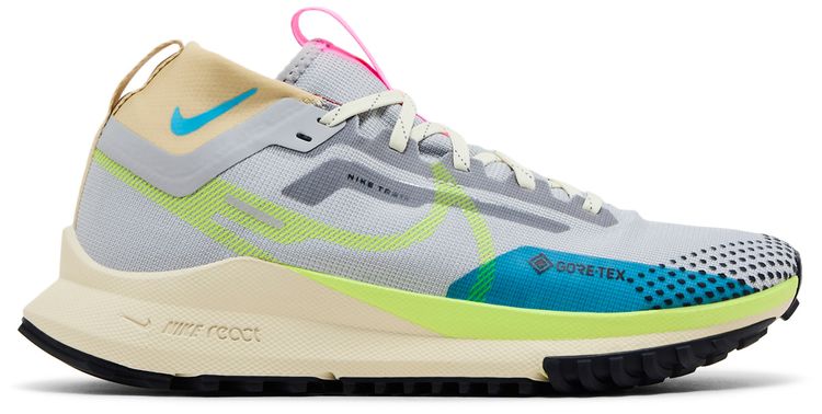 Wmns React Pegasus Trail 4 GORE TEX Wolf Grey Volt