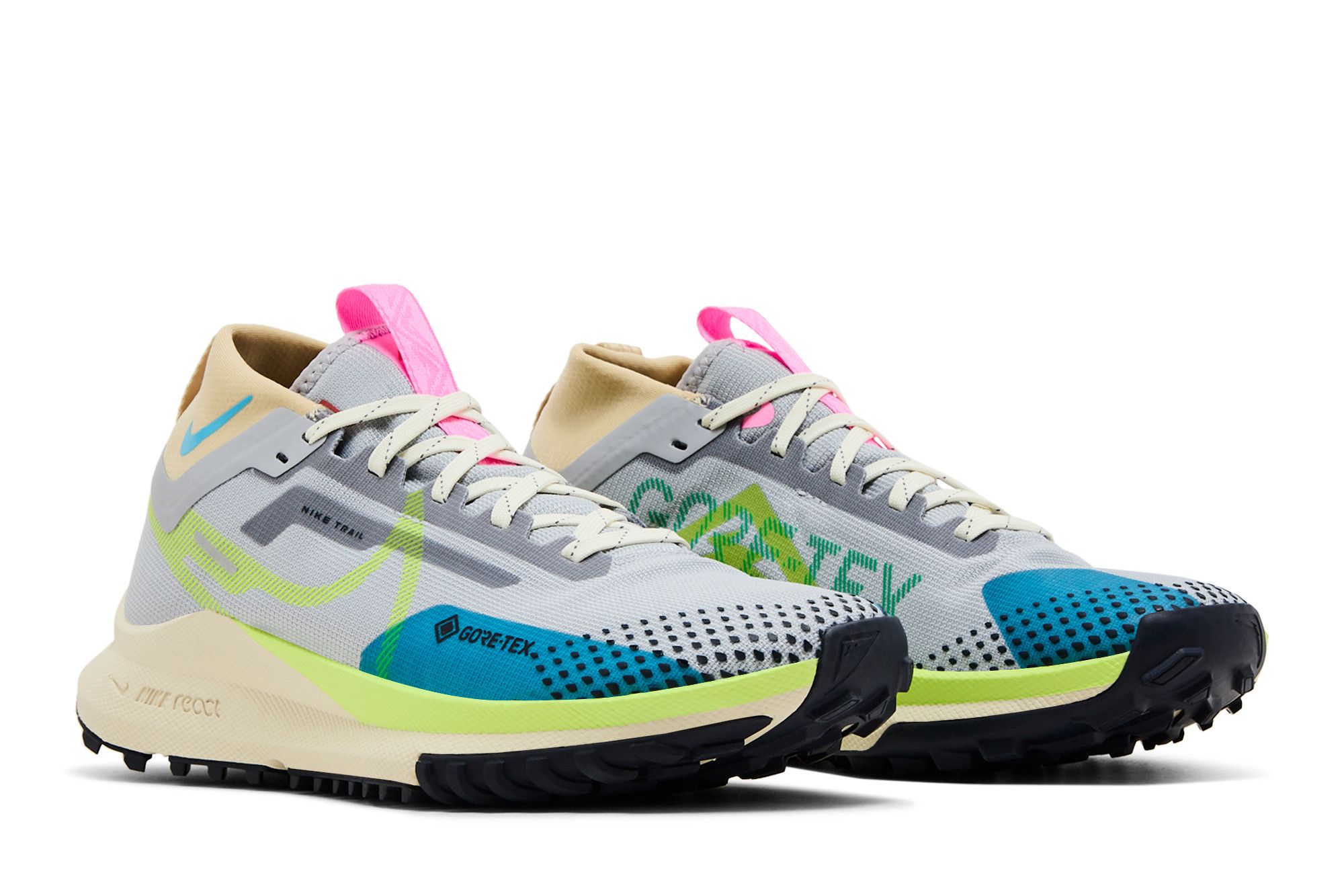 スニーカー NIKE WMNS REACT PEGASUS TRAIL 4 Buy Wmns React Pegasus Trail 4 GORE-TEX 'Wolf Grey Volt