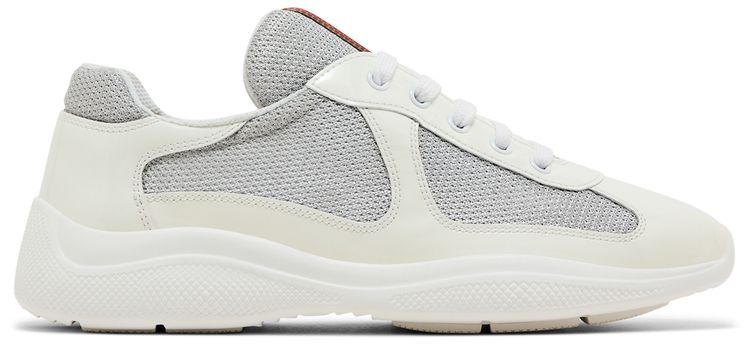 Prada Wmns Americas Cup Biker Fabric   White Grey