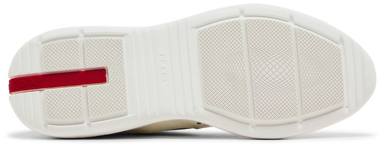 Prada Wmns Americas Cup Biker Fabric   White Grey