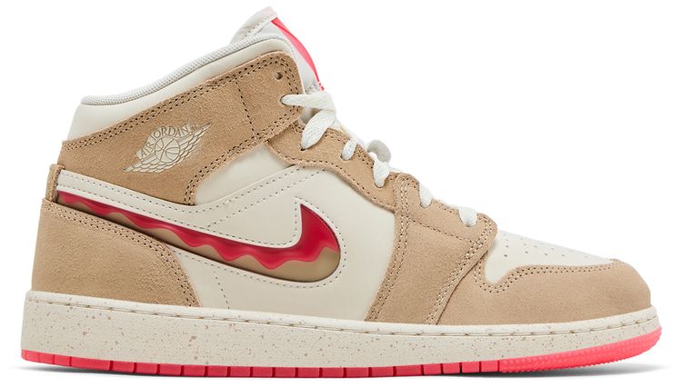 Air Jordan 1 Mid SE GS Peanut Butter  Jelly