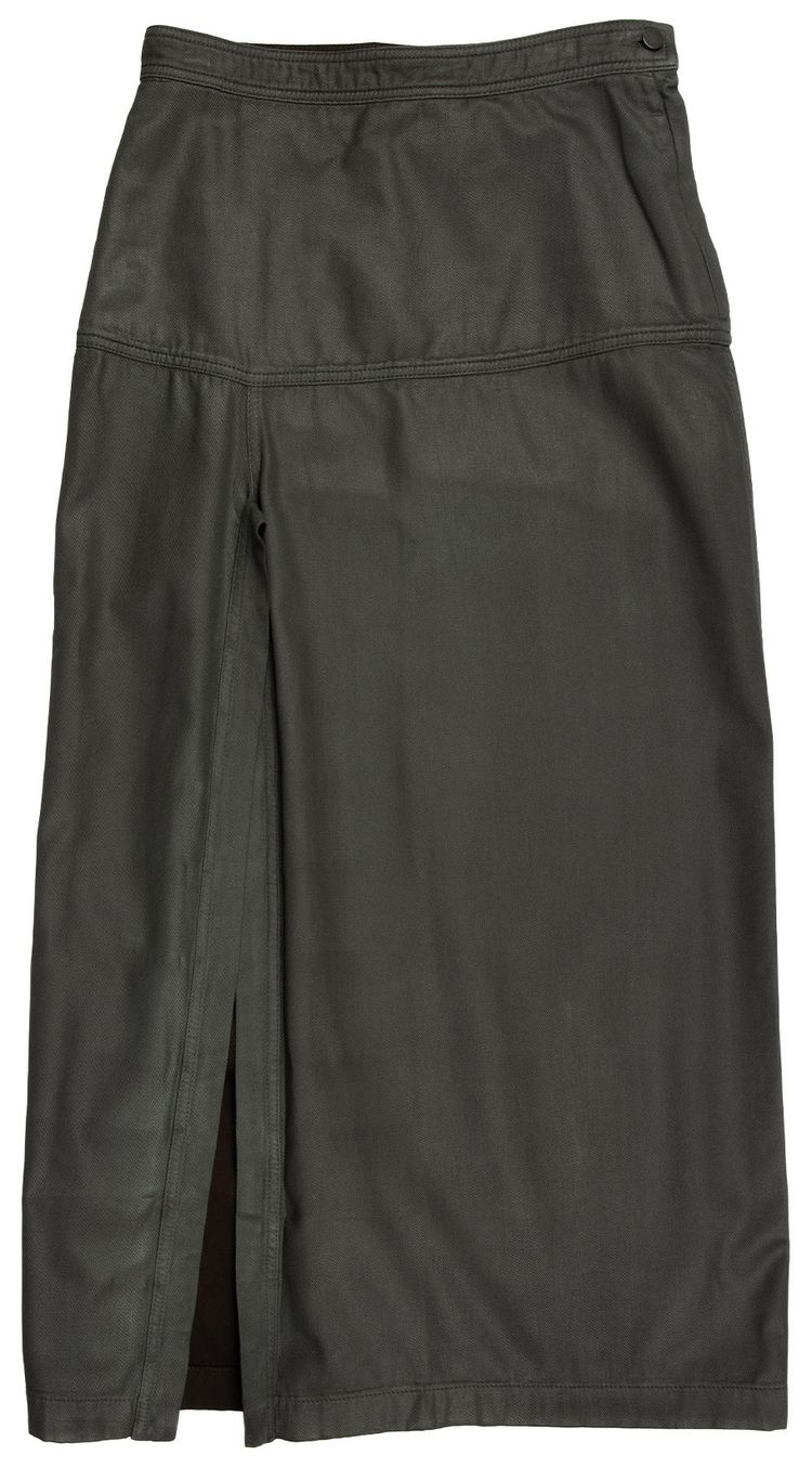 Lemaire Skirt With Slit Dark Chocolate