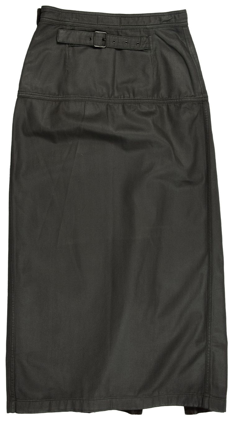 Lemaire Skirt With Slit Dark Chocolate