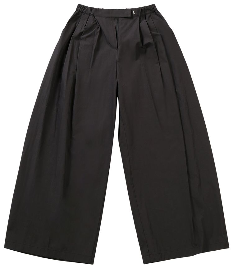 Amomento Three Tuck Banding Pants Black