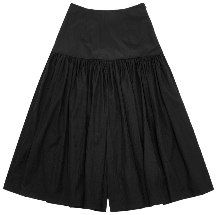 Amomento Shirring Culotte Pants Black