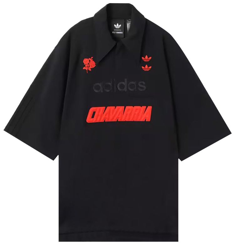 adidas x Willy Chavarria Logo Polo Shirt Black