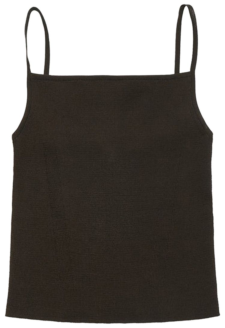 Amomento Knit Sleeveless Top Brown
