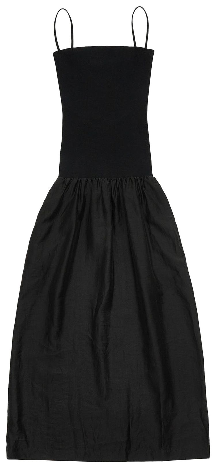 Amomento Silky Knit Maxi Dress Black