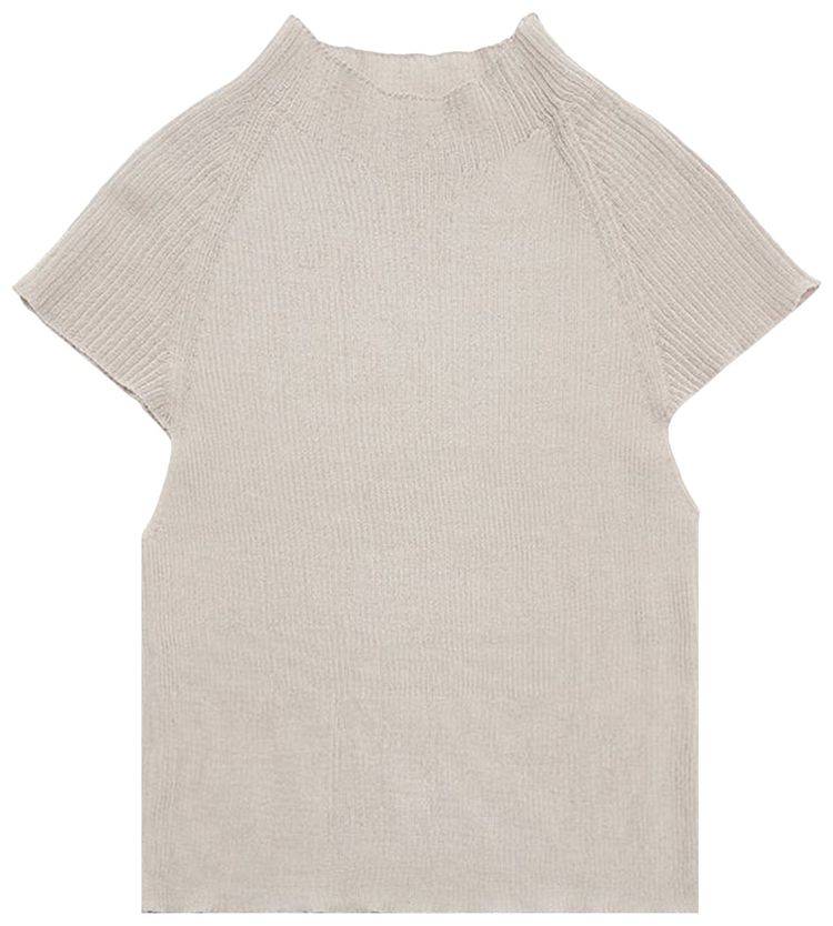 Amomento Wholegarment Cap Sleeve Knit Top Grey