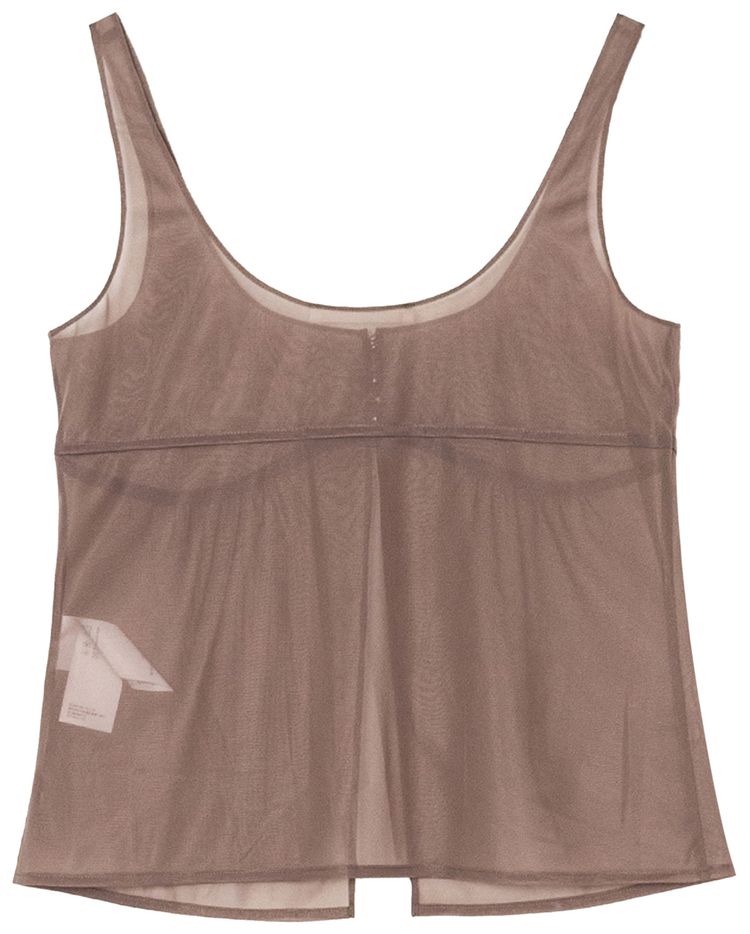 Amomento Sheer Bra Top Brown