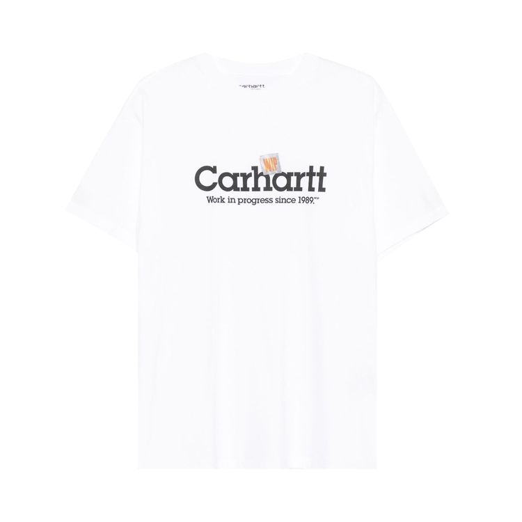 Carhartt WIP Short Sleeve Label Script T Shirt White