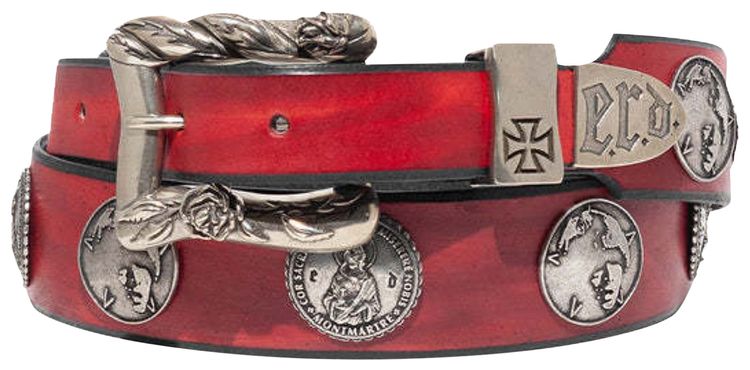 Enfants Riches Deprimes Bordeaux Multi Coin Belt BordeauxSilver