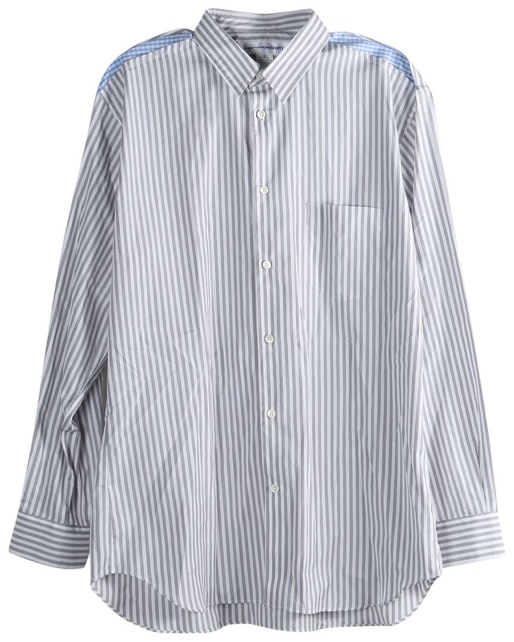 Comme des Garcons SHIRT Woven Formal Stripe Shirt StripeCheck