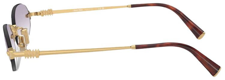 Miu Miu Oval Sunglasses Dark Grey