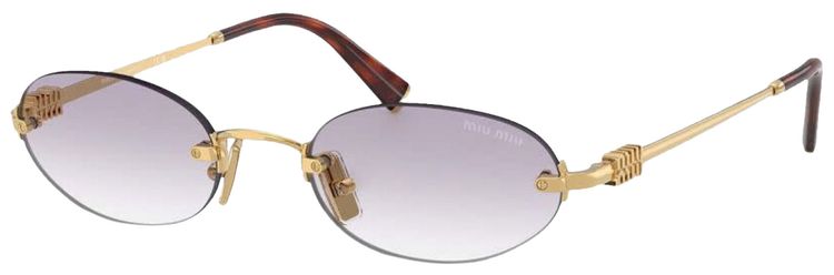 Miu Miu Oval Sunglasses Dark Grey