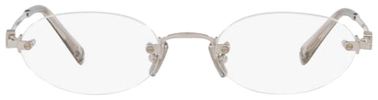 Miu Miu Frameless Optical Glasses SilverClear
