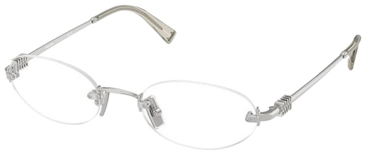 Miu Miu Frameless Optical Glasses SilverClear
