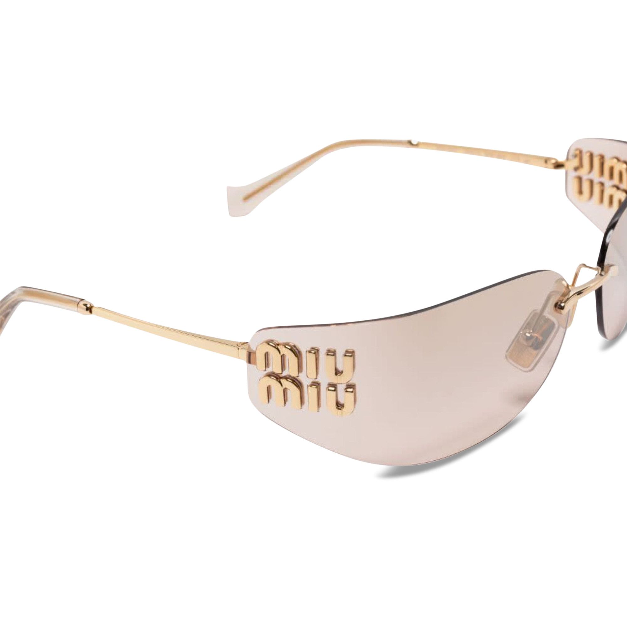 Buy Miu Miu Frameless Sunglasses 'Gold' - 0MU A51S 5AK20P | GOAT