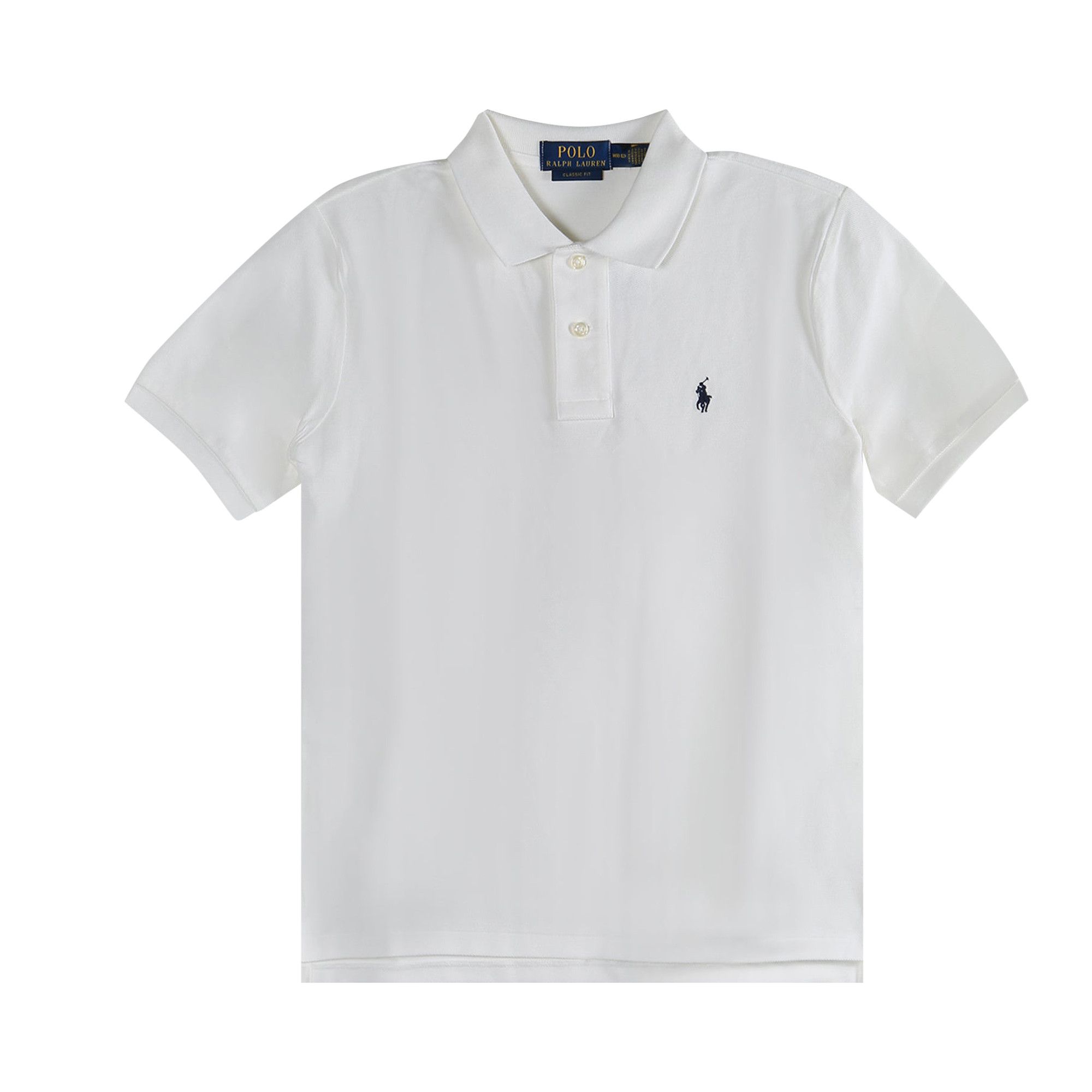 POLO RALPH LAUREN ホワイト ポロシャツ XS POLO RALPH LAUREN(ポロ ラルフ ローレン) POLO刺しゅうポロシャツ