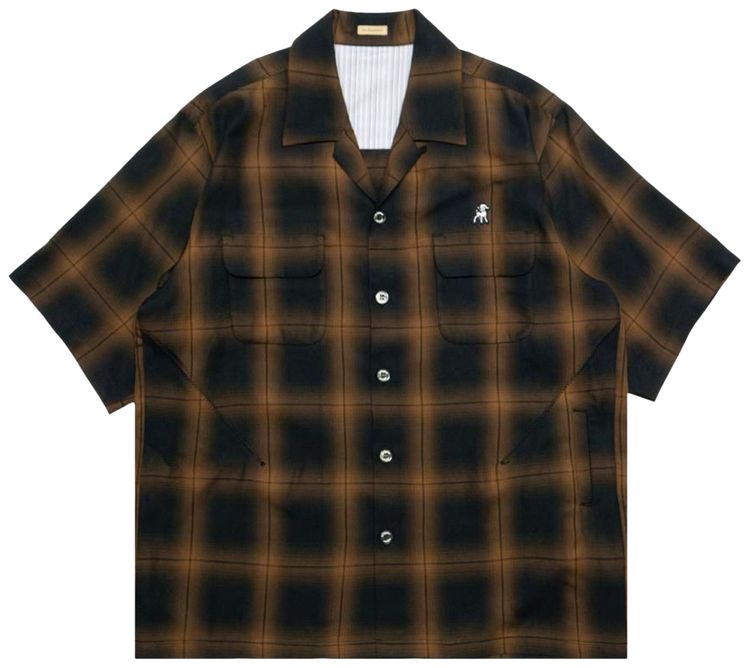 Undercover Front Flap Pocket Shirt Orange Check