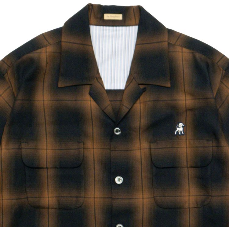 Undercover Front Flap Pocket Shirt Orange Check