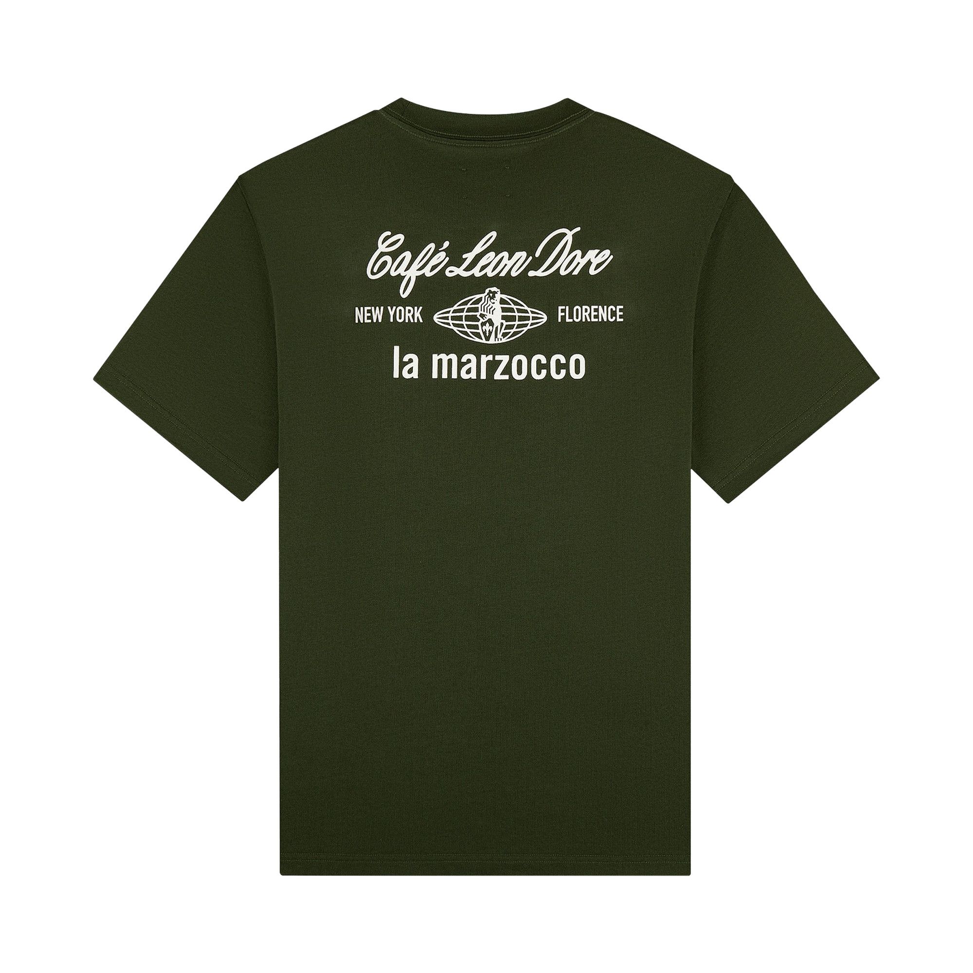 Buy Aimé Leon Dore Café Leon Dore La Marzocco Tee 'Kombu Green