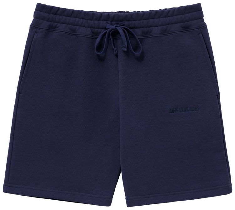 Aime Leon Dore Tonal Logo Sweatshorts Evening Blue