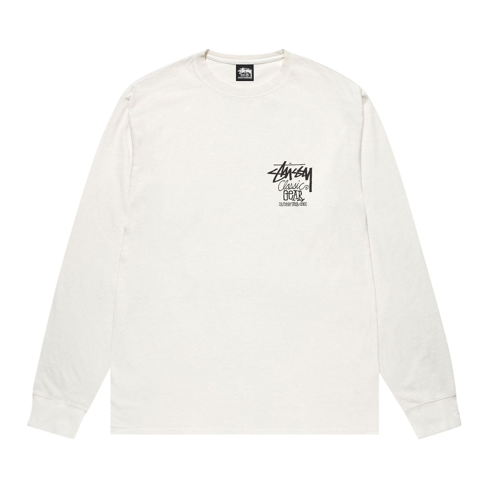 Buy Stussy Classic Gear Long-Sleeve Tee Pigment Dyed 'Natural