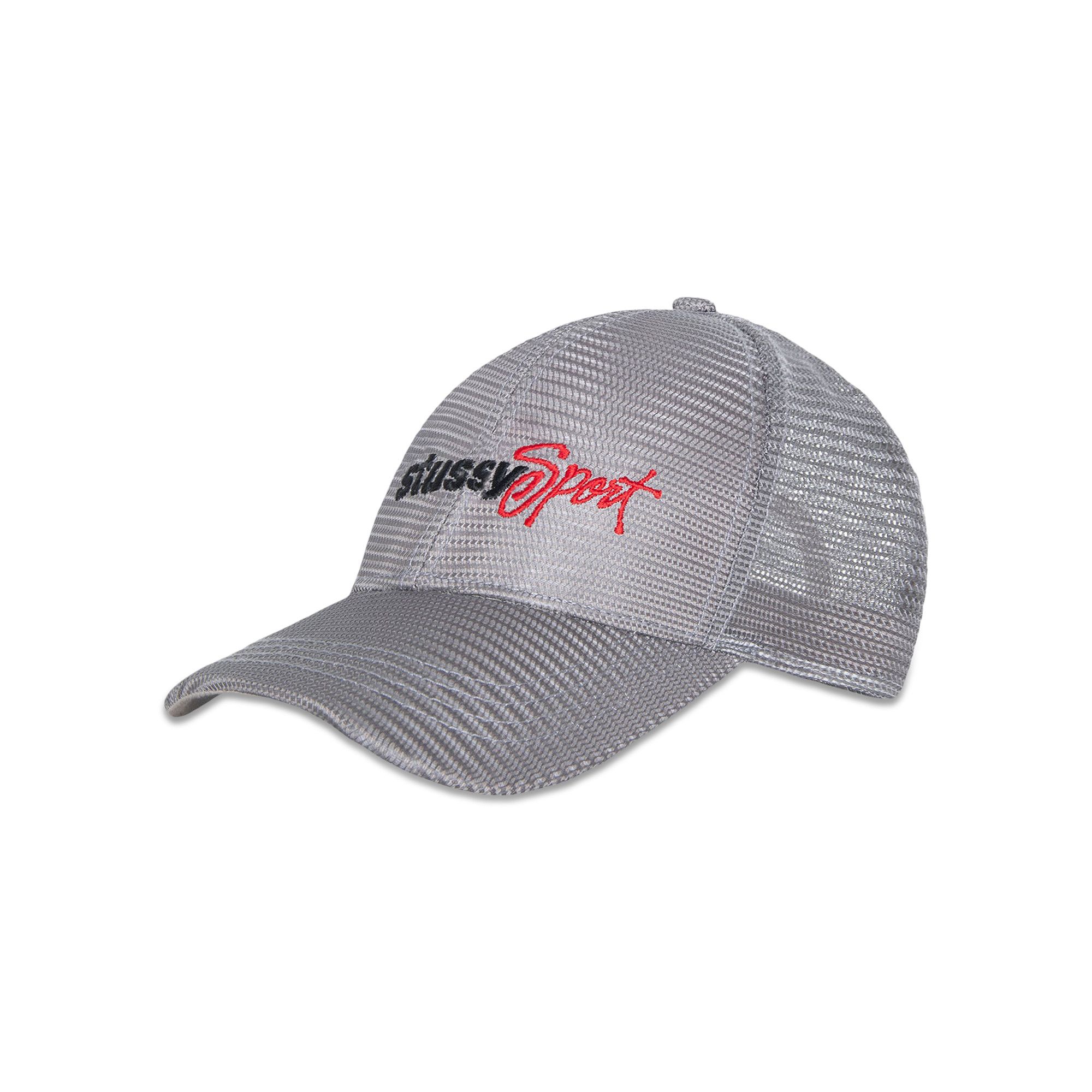 stussy sport mesh capメッシュキャップ シルバー Buy Stussy Mid-Depth Sport Mesh Snapback 'Grey' - 1311176 GREY