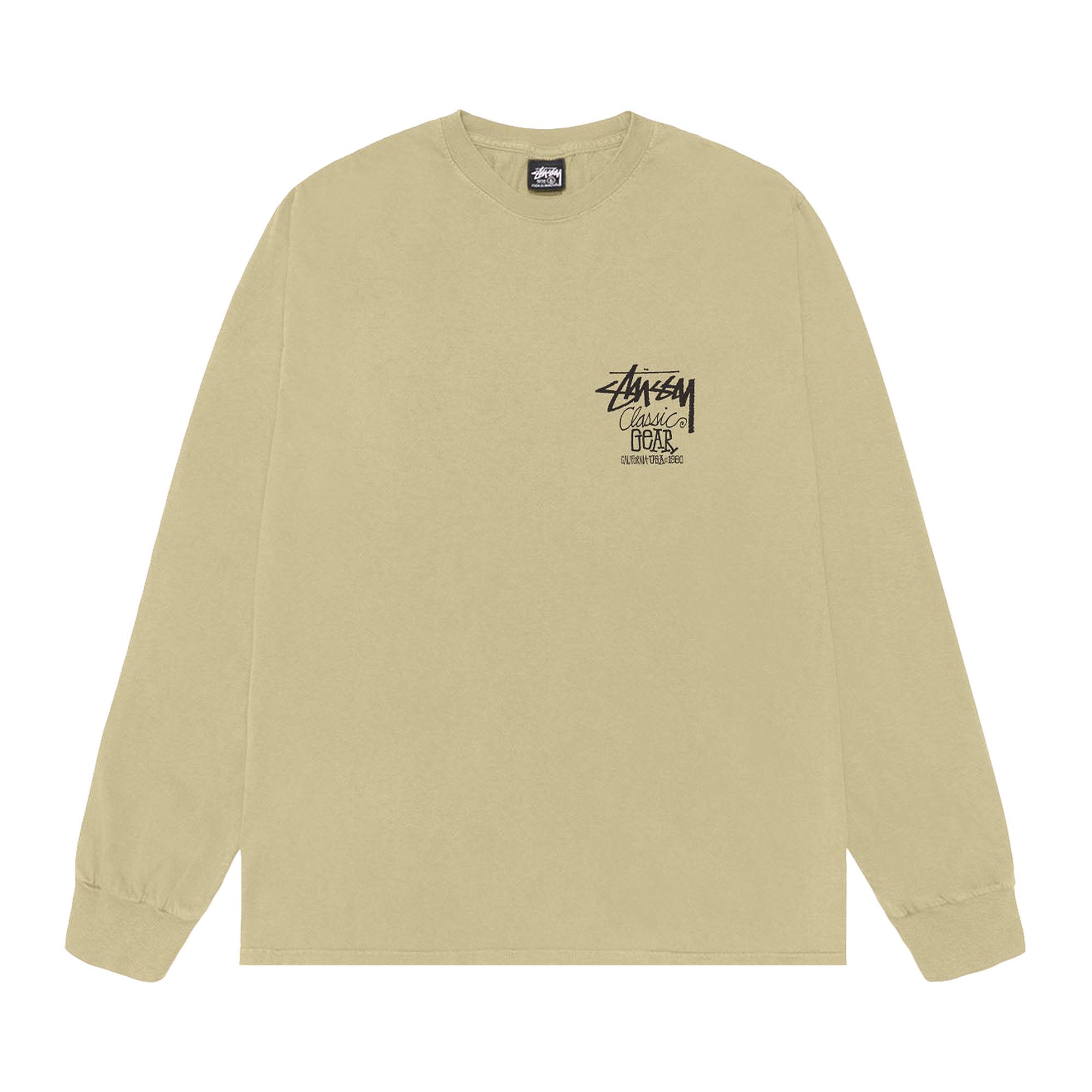 Buy Stussy Classic Gear Long-Sleeve Tee Pigment Dyed 'Elm