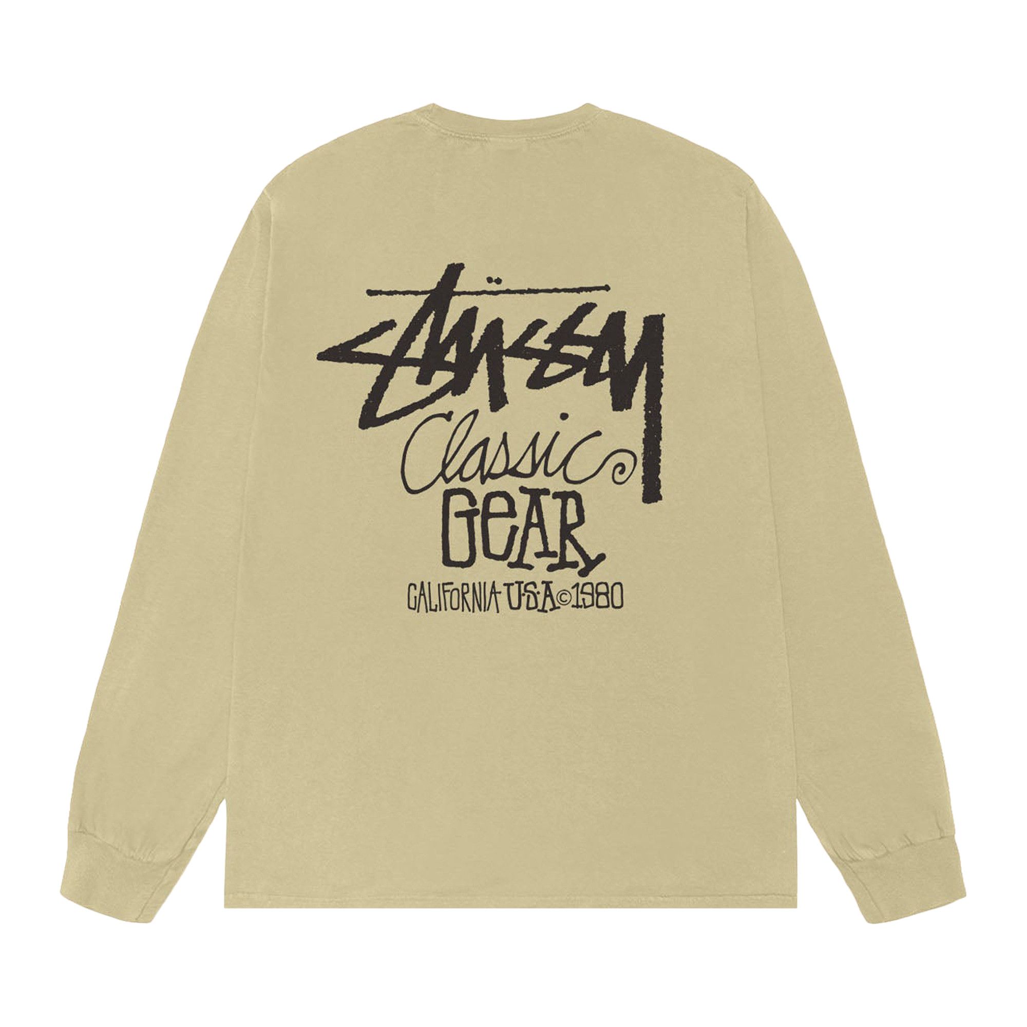 Buy Stussy Classic Gear Long-Sleeve Tee Pigment Dyed 'Elm