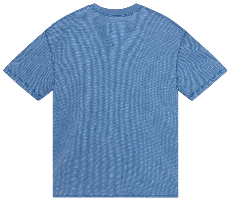 Stussy Pigment Dyed Short Sleeve Thermal Blue