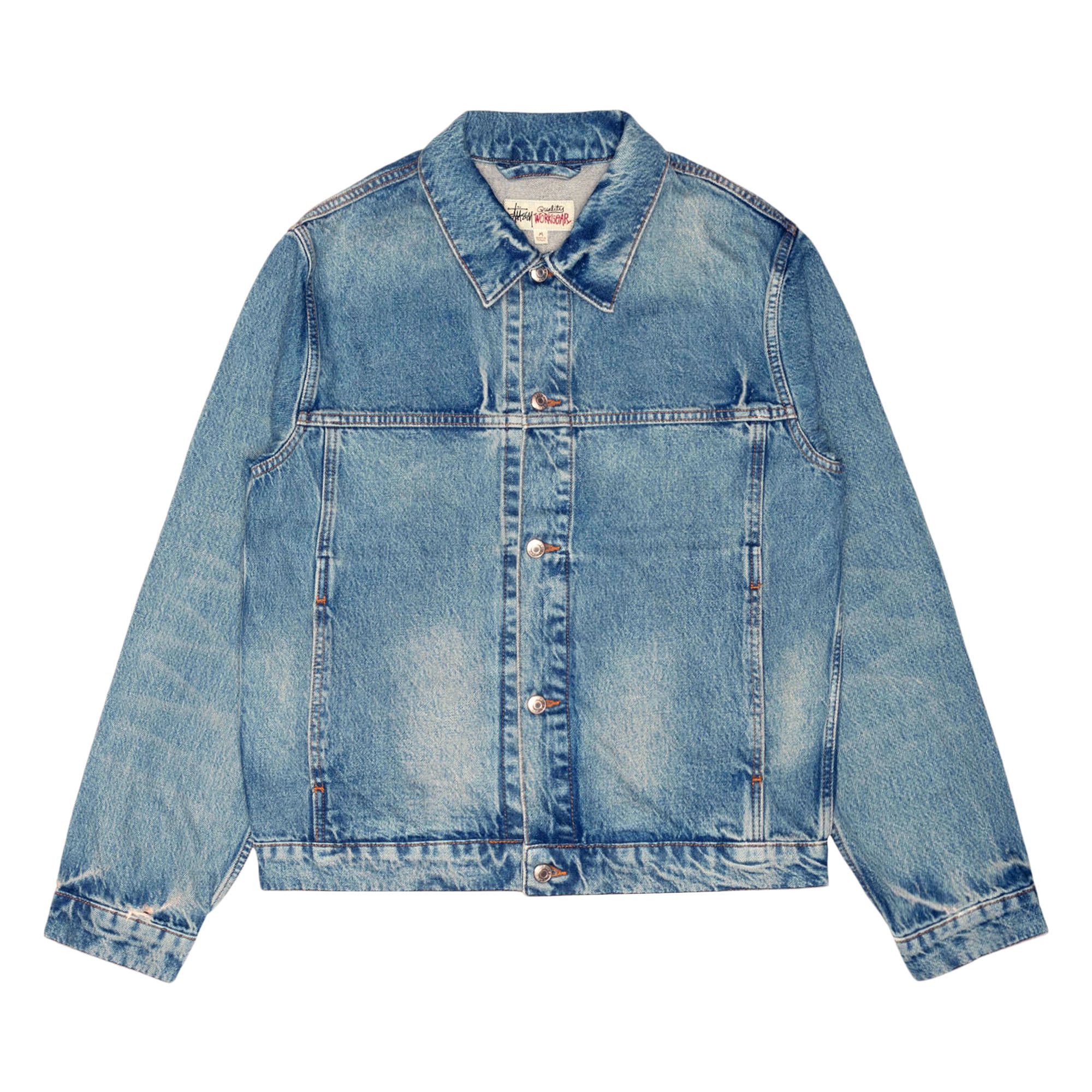 Buy Stussy Trucker Jacket Denim 'Weekend Wash' - 115897 WEEK