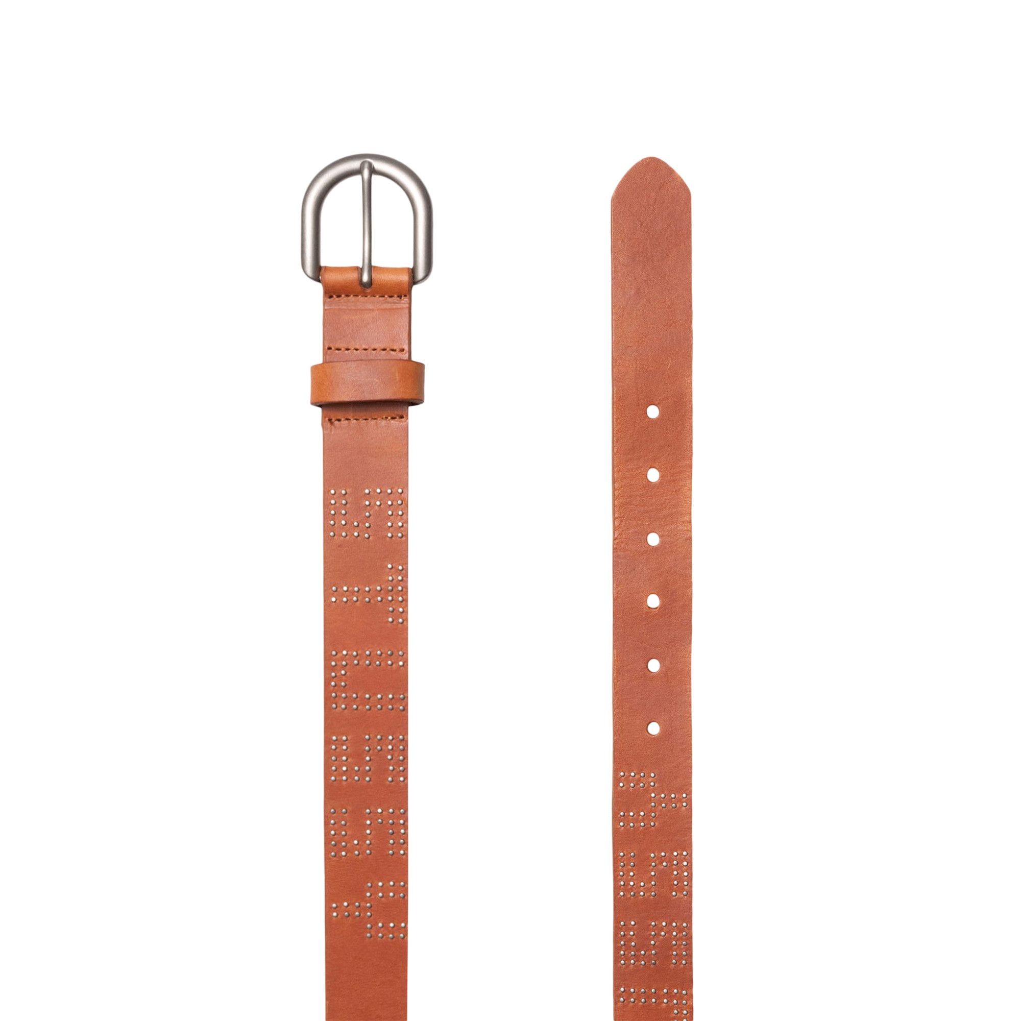 Buy Stussy Stud Letter Belt 'Worn Tan' - 135198 WORN | GOAT