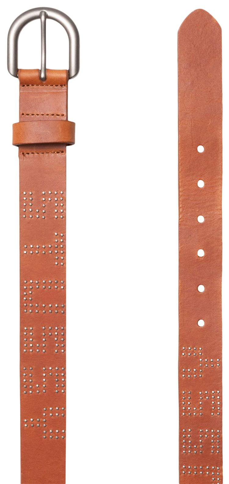 Stussy Stud Letter Belt Worn Tan