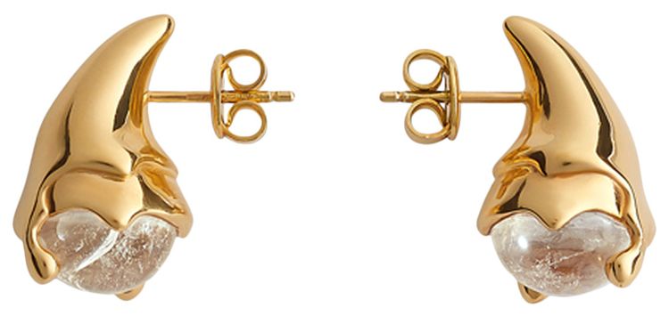 Bottega Veneta Teardrop Earrings Rock Crystal Quartz