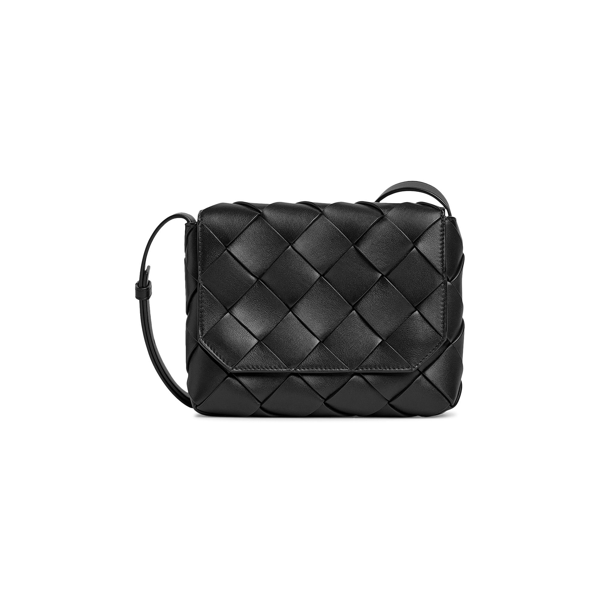 Buy Bottega Veneta Diago Leather Crossbody Bag 'Black/Silver