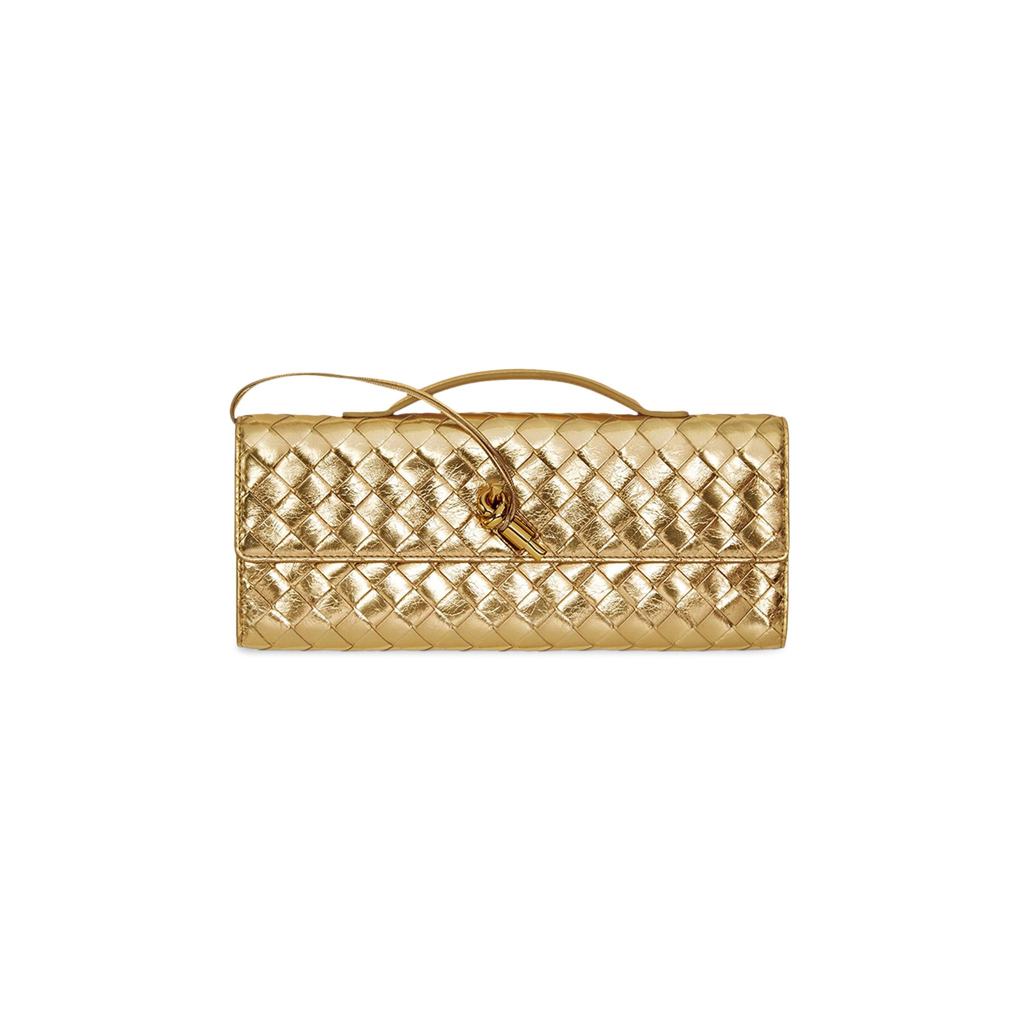 Buy Bottega Veneta Andiamo Clutch 'Gold' - 741511 V4P12 8922 | GOAT