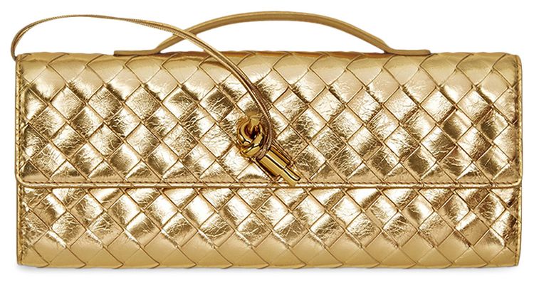Bottega Veneta Andiamo Clutch Gold