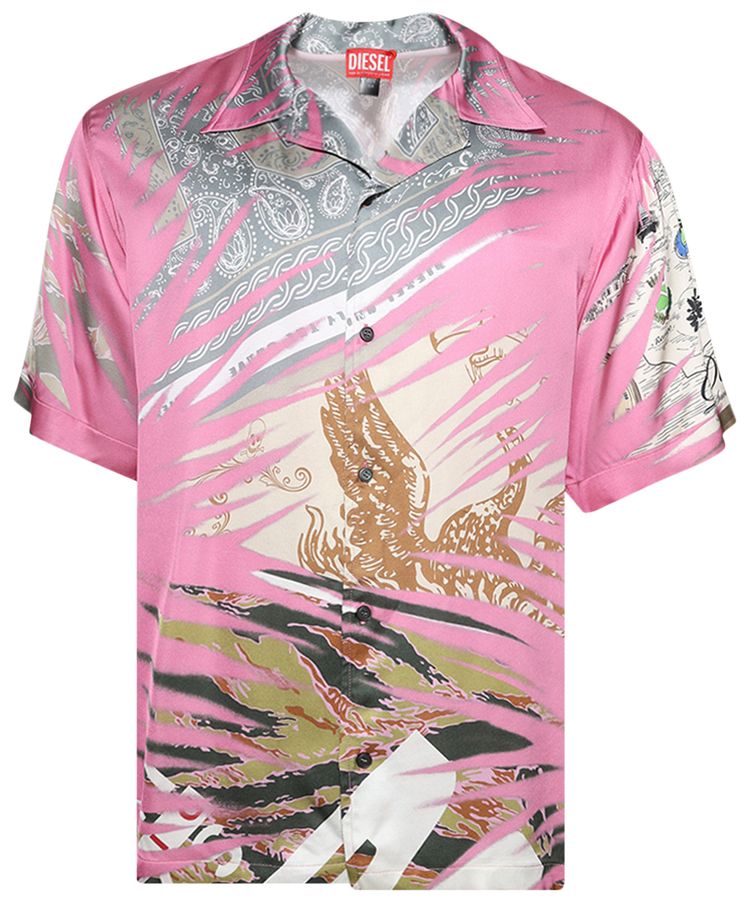 Diesel S ULF Shirt Hot Pink
