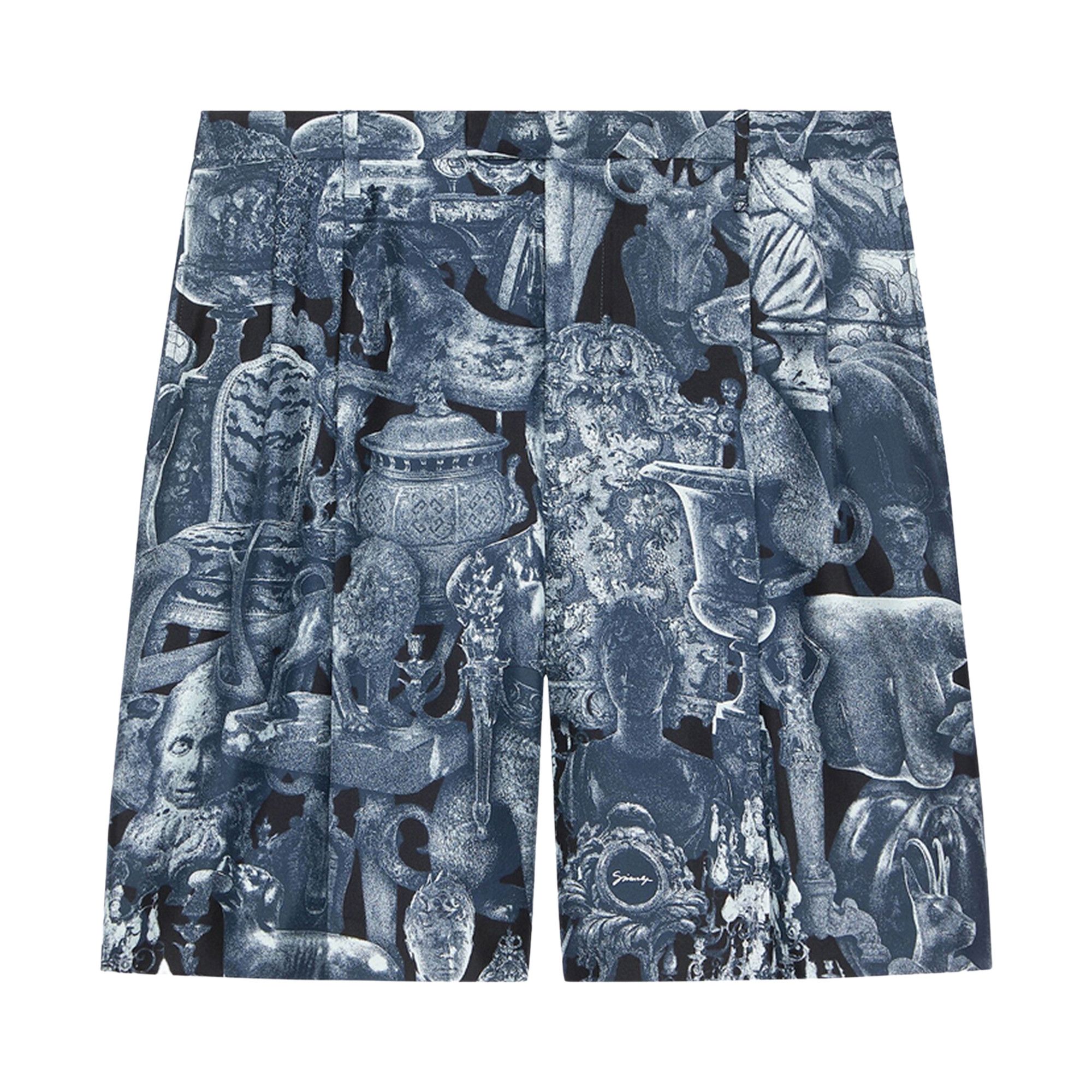Buy Givenchy Pleated Formal Short 'Black/Navy' - BM51G315W7