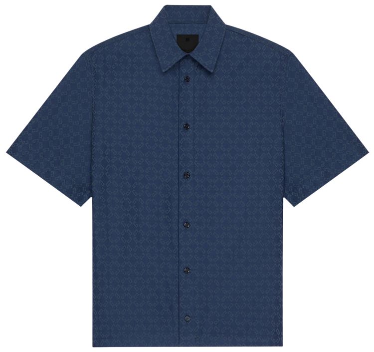 Givenchy Monogram Jaquard Shirt GreyBlue