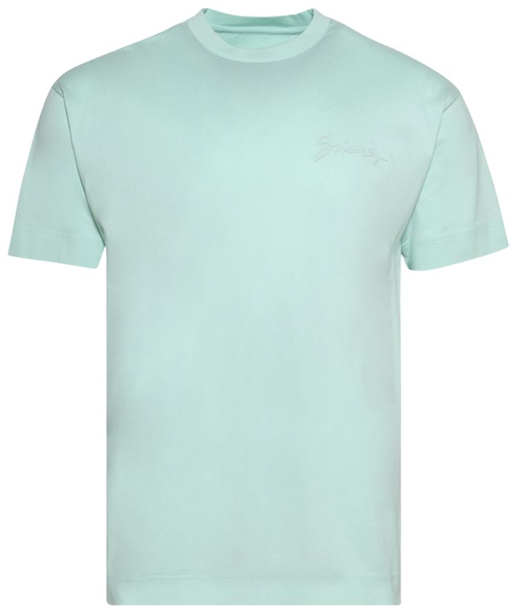 Givenchy Regular Fit T Shirt Aqua Green