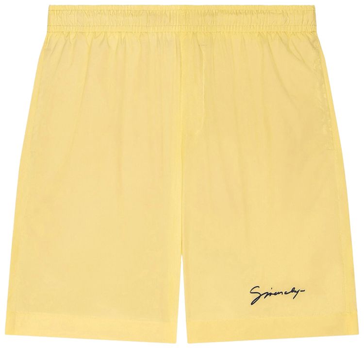 Givenchy Logo Embroidery Swimshorts Banana